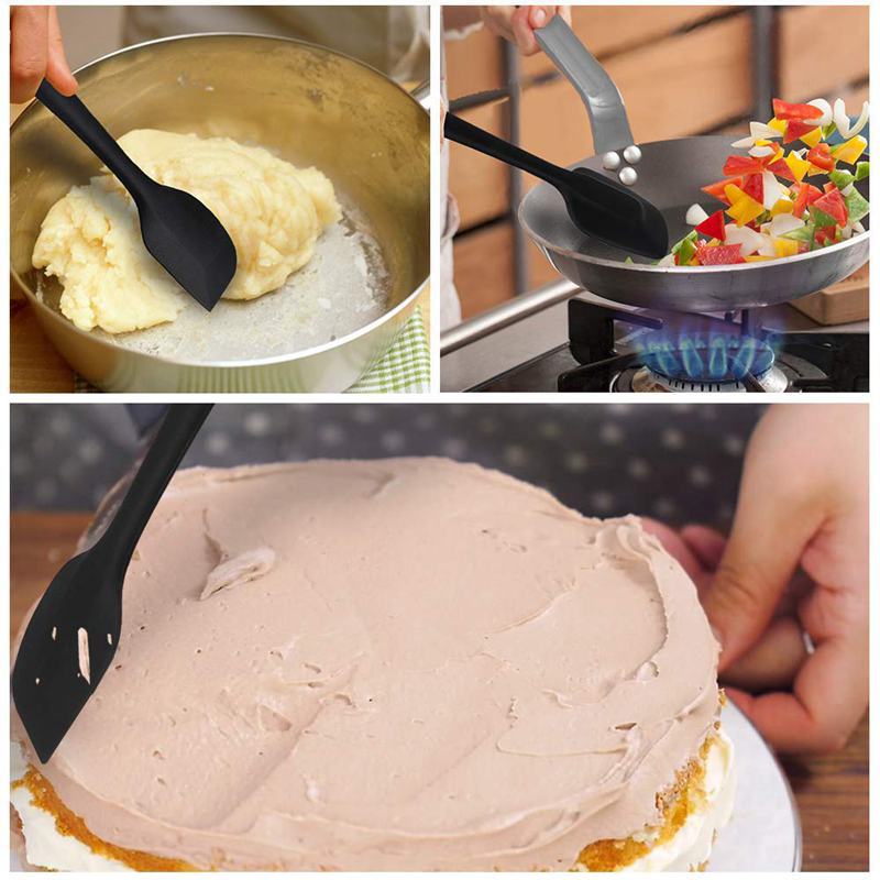 5-Piece Silicone Spatula Set for Baking Tools